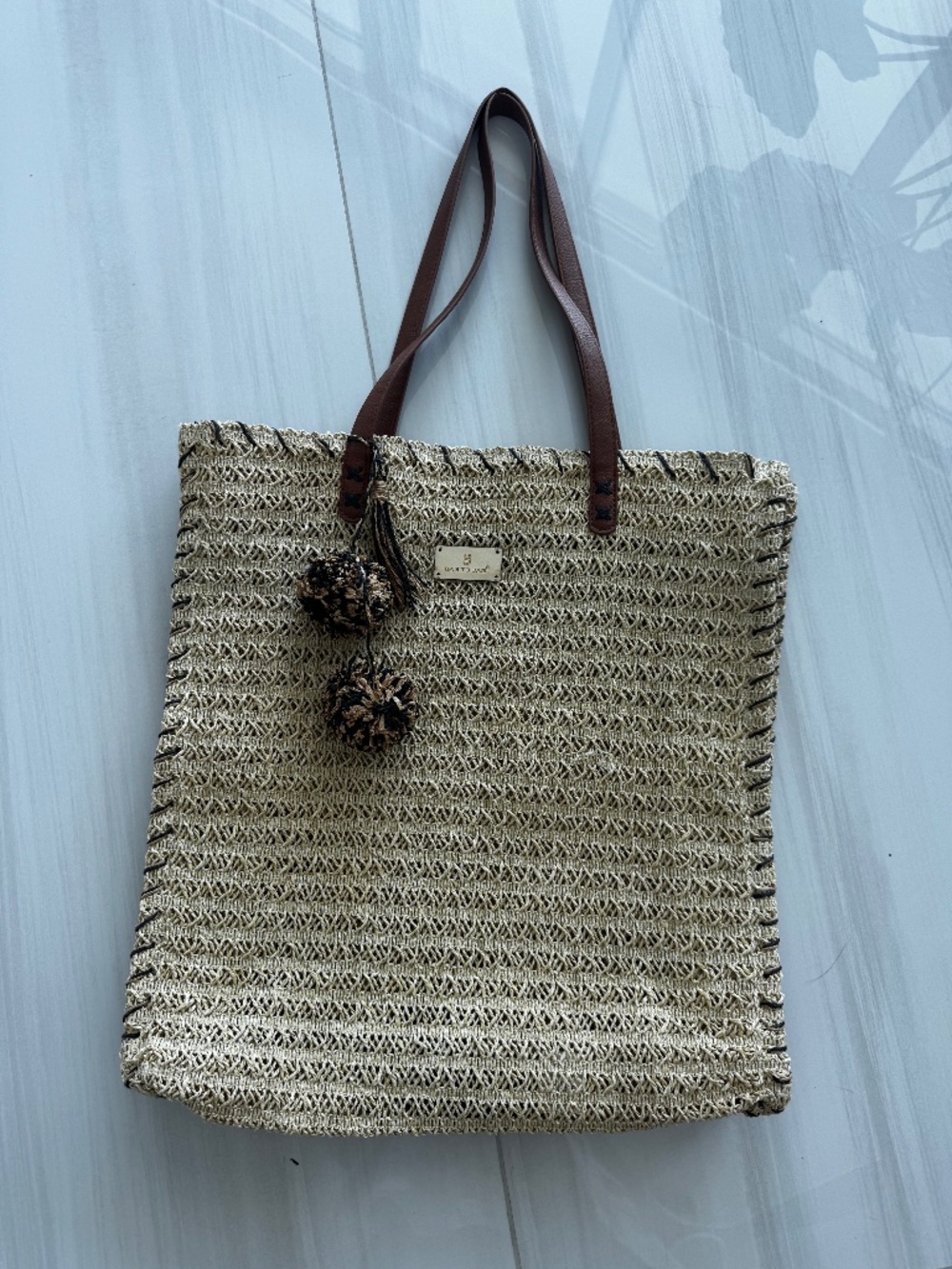 BagToBag Raffia Straw Tote Greece Greek Large